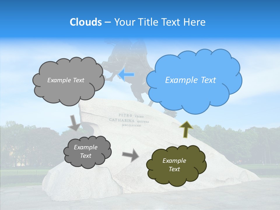 Statue Founder Exterior PowerPoint Template
