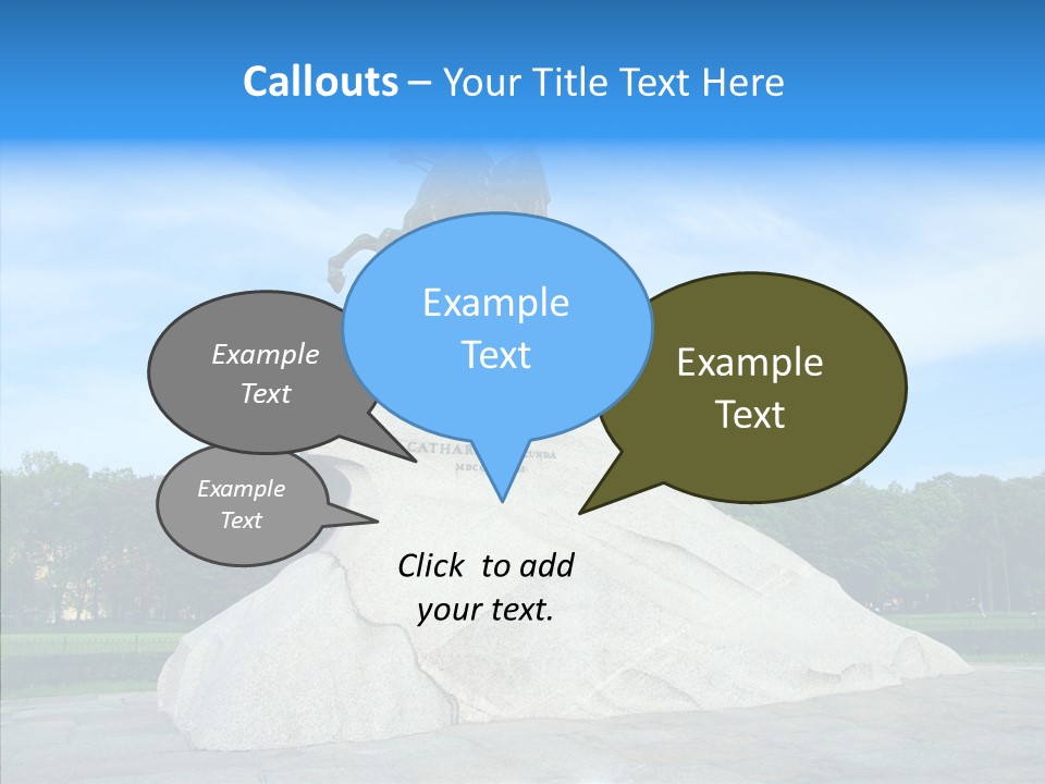 Statue Founder Exterior PowerPoint Template