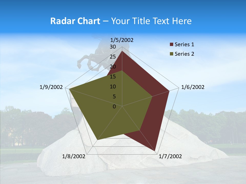 Statue Founder Exterior PowerPoint Template