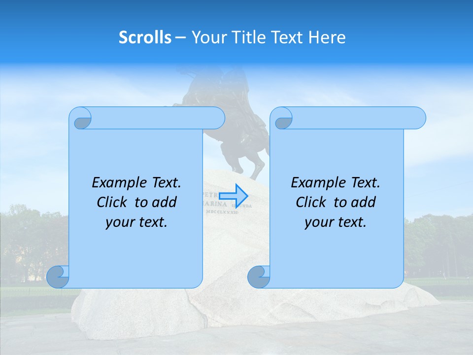 Statue Founder Exterior PowerPoint Template