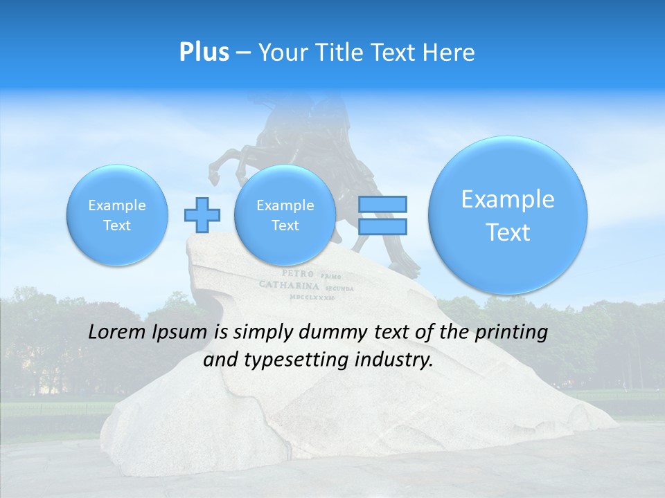 Statue Founder Exterior PowerPoint Template