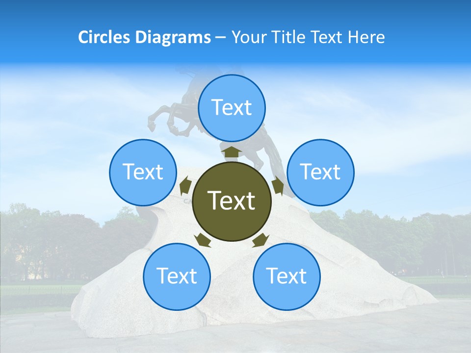 Statue Founder Exterior PowerPoint Template