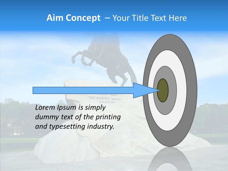 Statue Founder Exterior PowerPoint Template