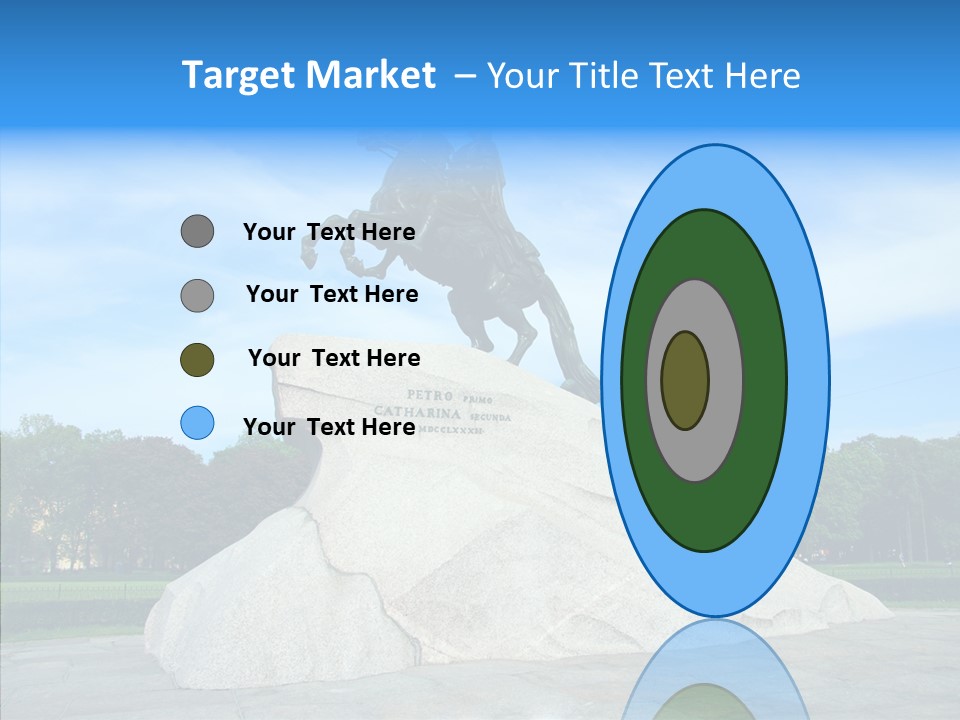 Statue Founder Exterior PowerPoint Template