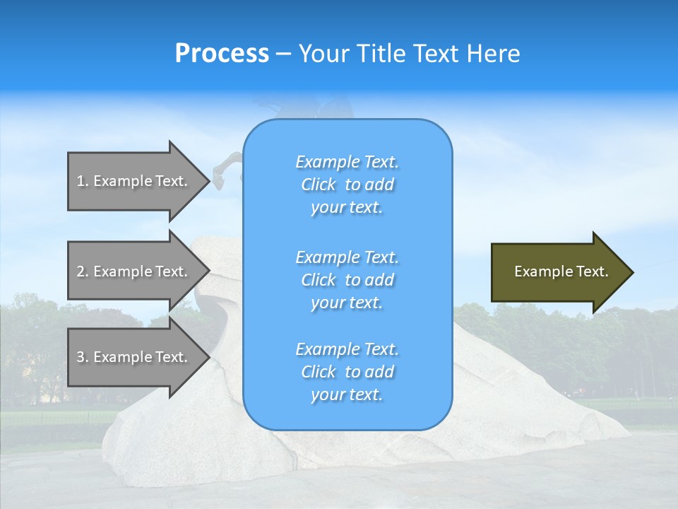 Statue Founder Exterior PowerPoint Template