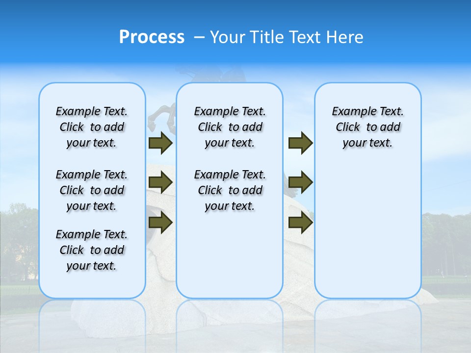 Statue Founder Exterior PowerPoint Template