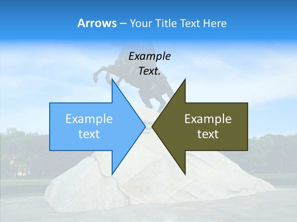 Statue Founder Exterior PowerPoint Template