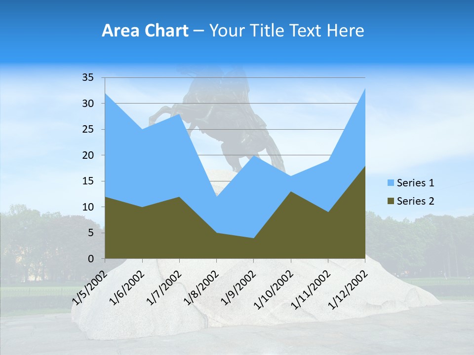 Statue Founder Exterior PowerPoint Template