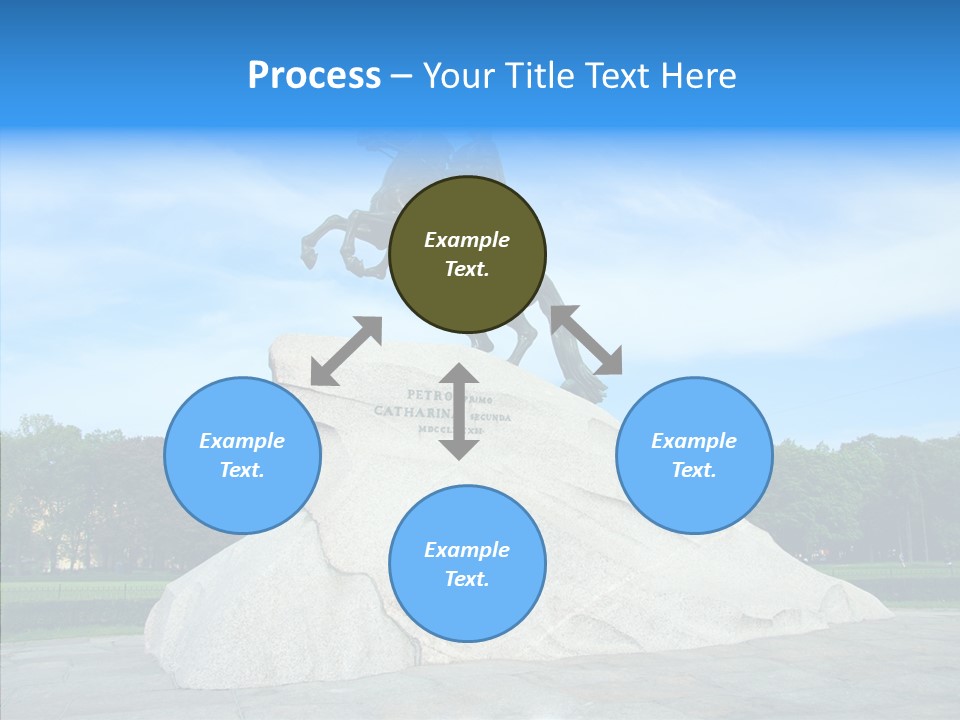 Statue Founder Exterior PowerPoint Template