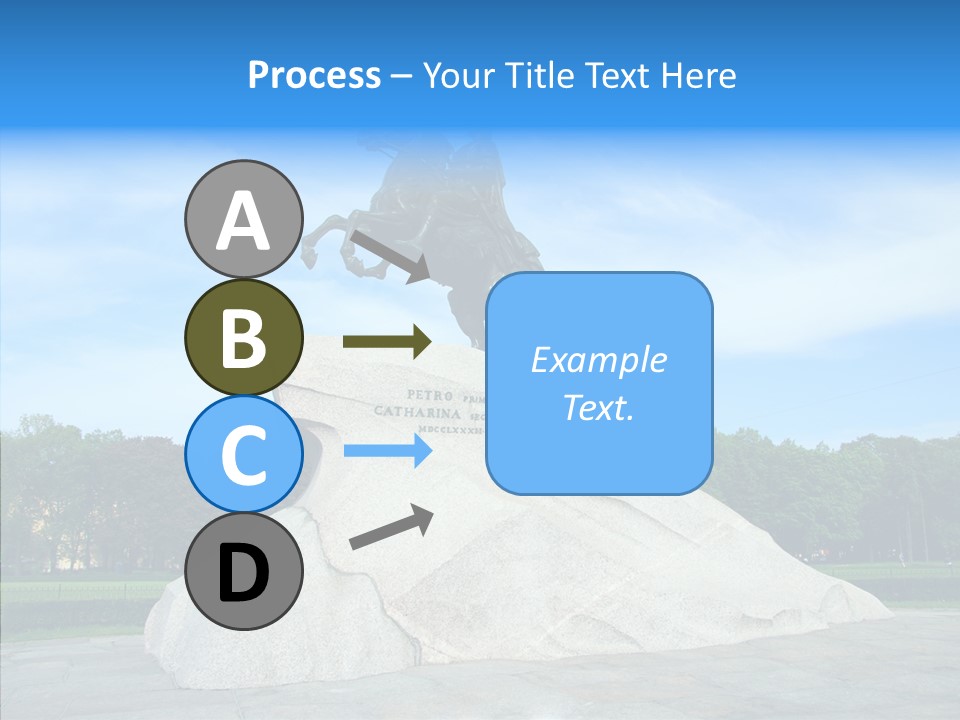 Statue Founder Exterior PowerPoint Template