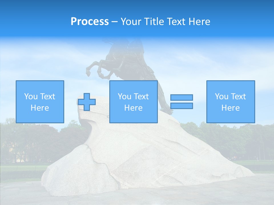 Statue Founder Exterior PowerPoint Template