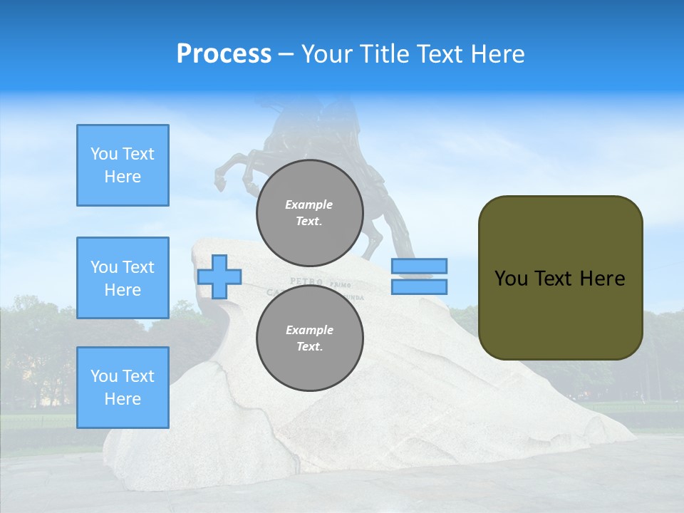 Statue Founder Exterior PowerPoint Template