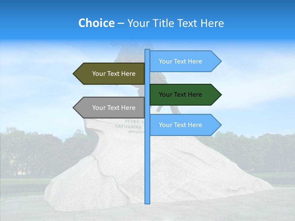 Statue Founder Exterior PowerPoint Template
