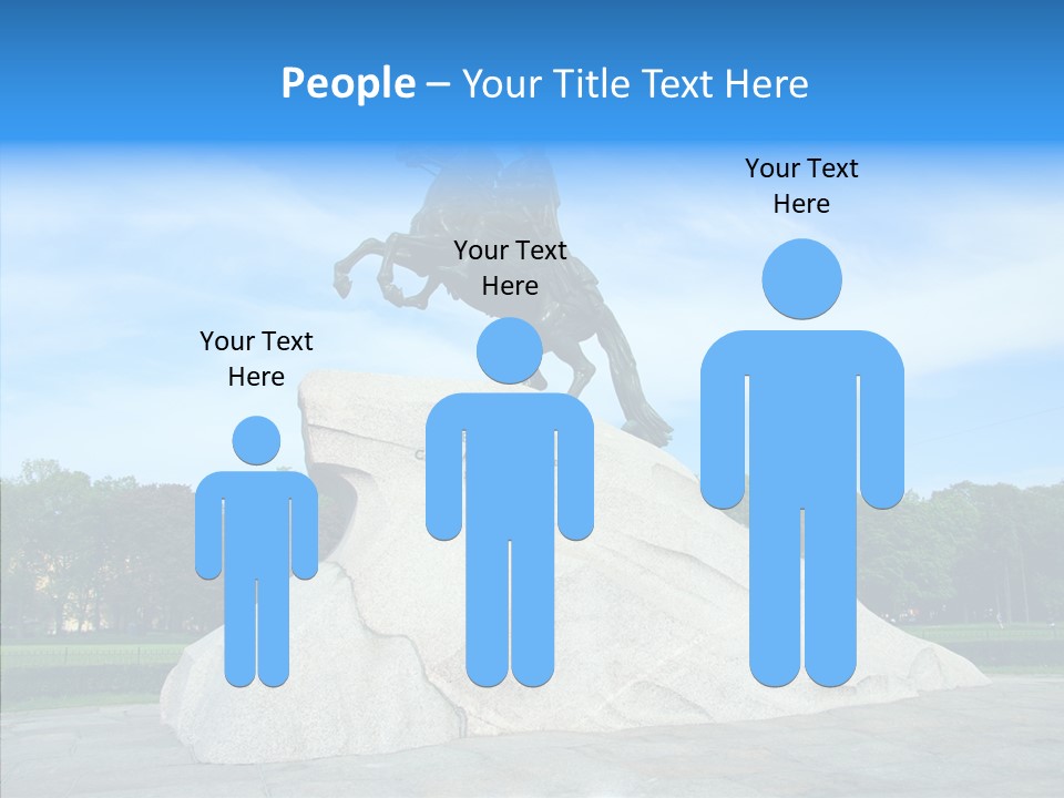 Statue Founder Exterior PowerPoint Template