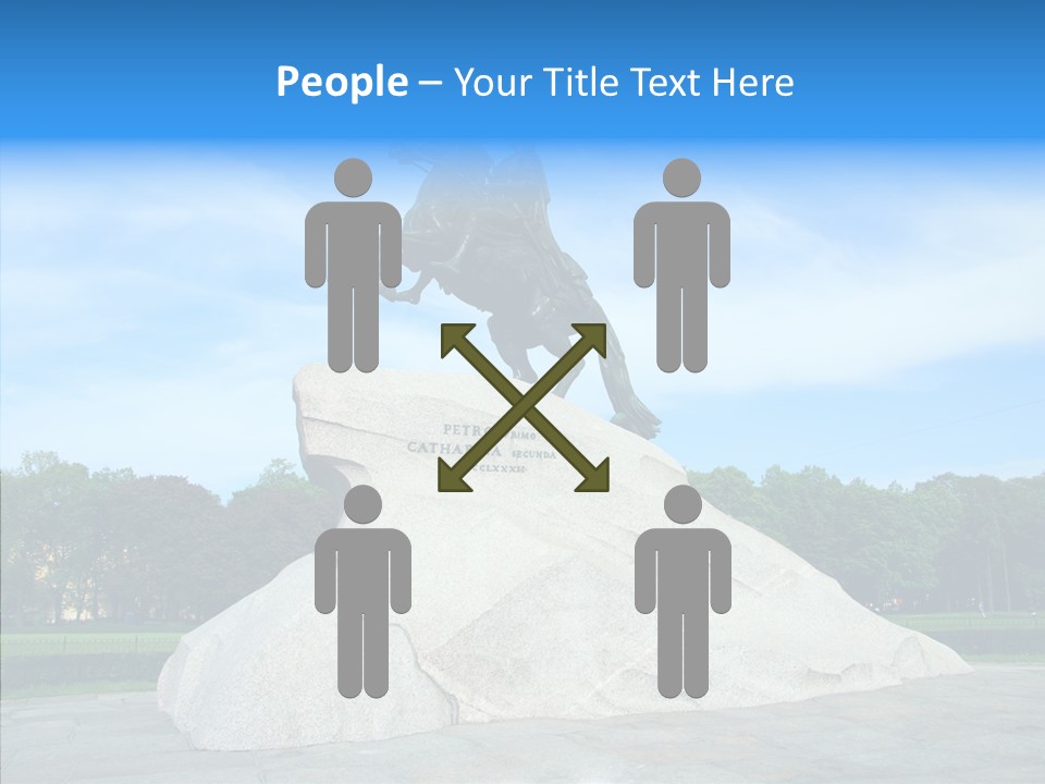 Statue Founder Exterior PowerPoint Template