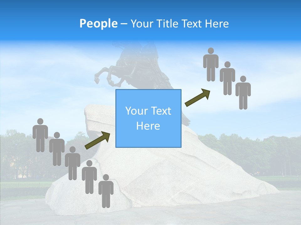 Statue Founder Exterior PowerPoint Template