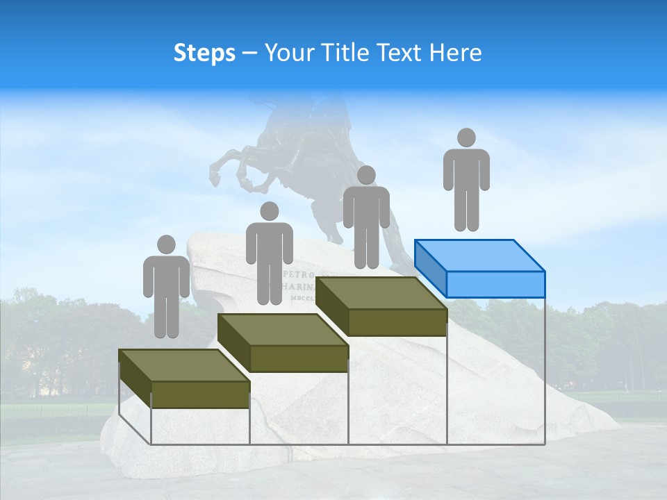 Statue Founder Exterior PowerPoint Template