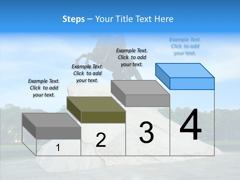 Statue Founder Exterior PowerPoint Template