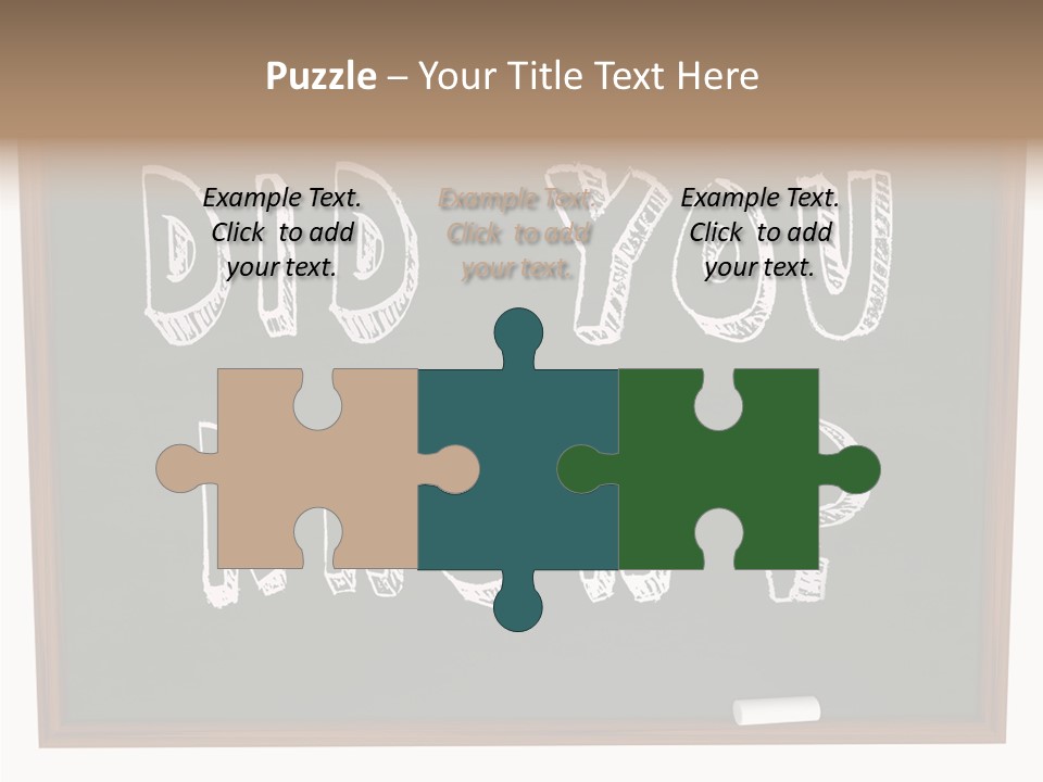 Wisdom Board Wonder PowerPoint Template