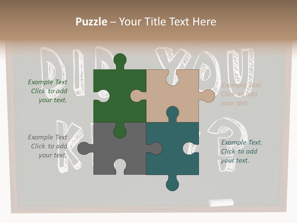 Wisdom Board Wonder PowerPoint Template