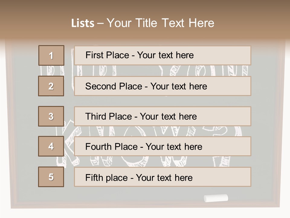 Wisdom Board Wonder PowerPoint Template