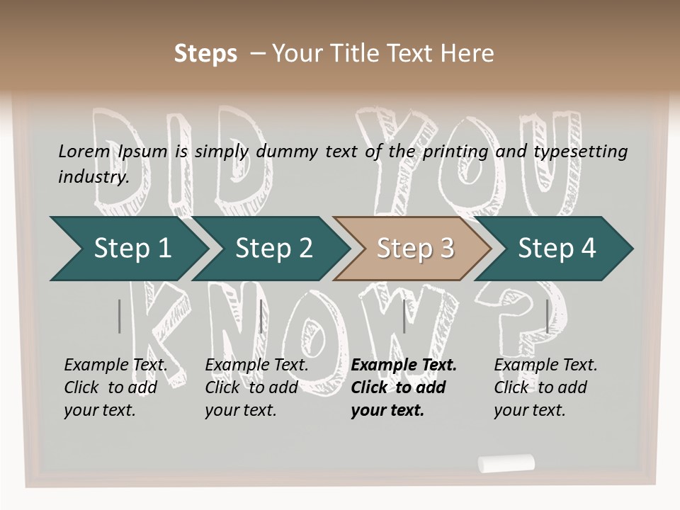 Wisdom Board Wonder PowerPoint Template