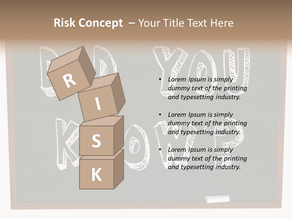 Wisdom Board Wonder PowerPoint Template