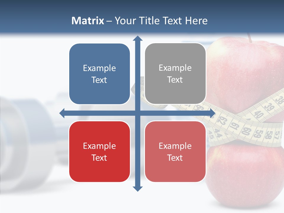 Weights Fruit Water PowerPoint Template