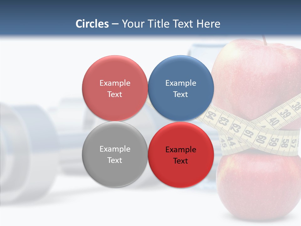 Weights Fruit Water PowerPoint Template