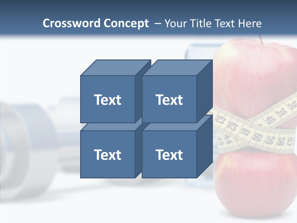 Weights Fruit Water PowerPoint Template