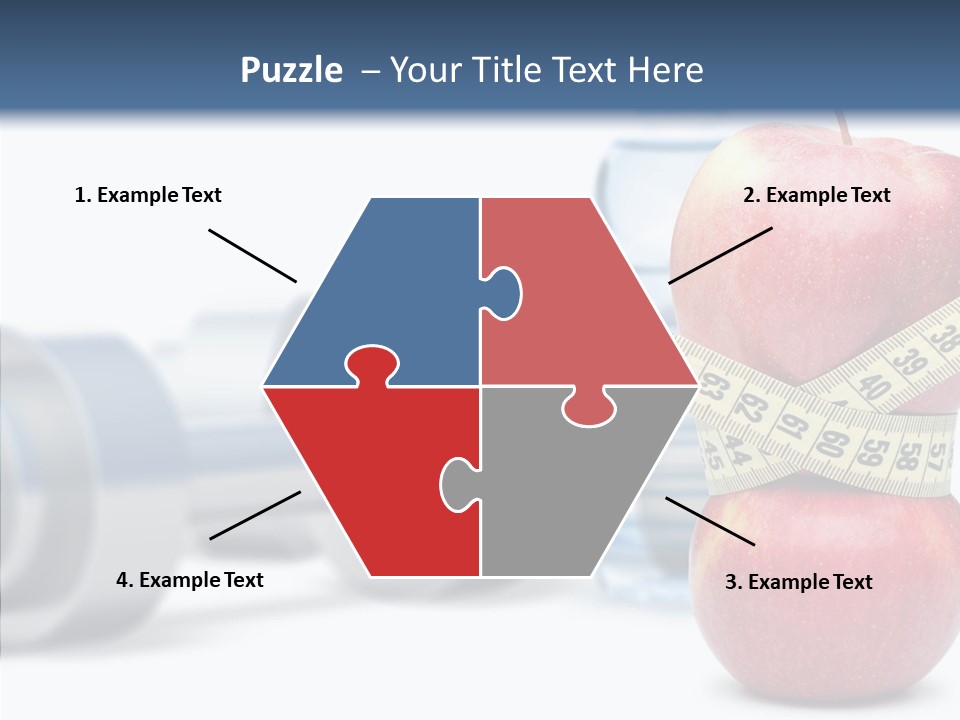 Weights Fruit Water PowerPoint Template