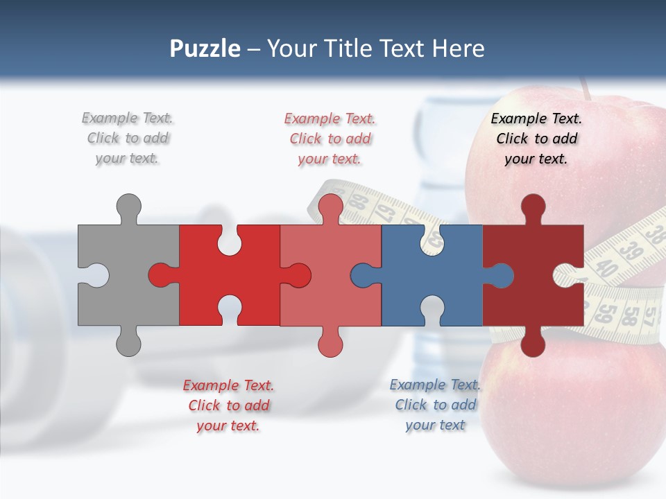 Weights Fruit Water PowerPoint Template