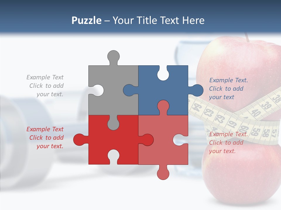 Weights Fruit Water PowerPoint Template