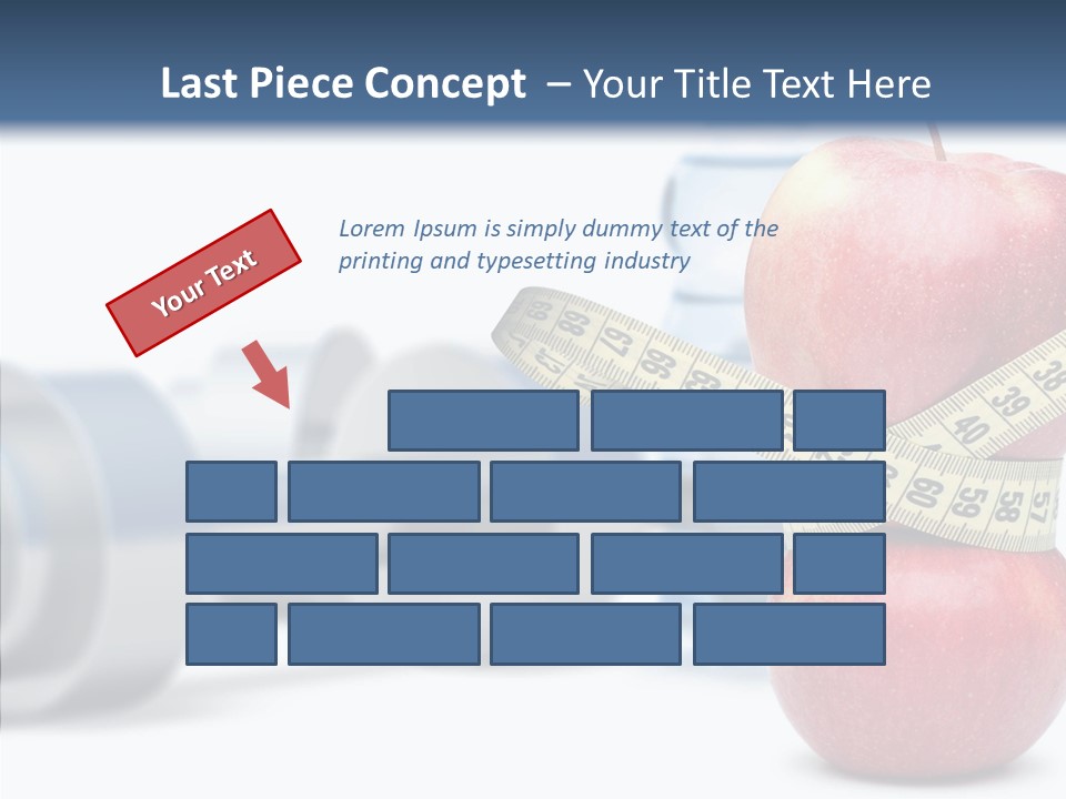 Weights Fruit Water PowerPoint Template