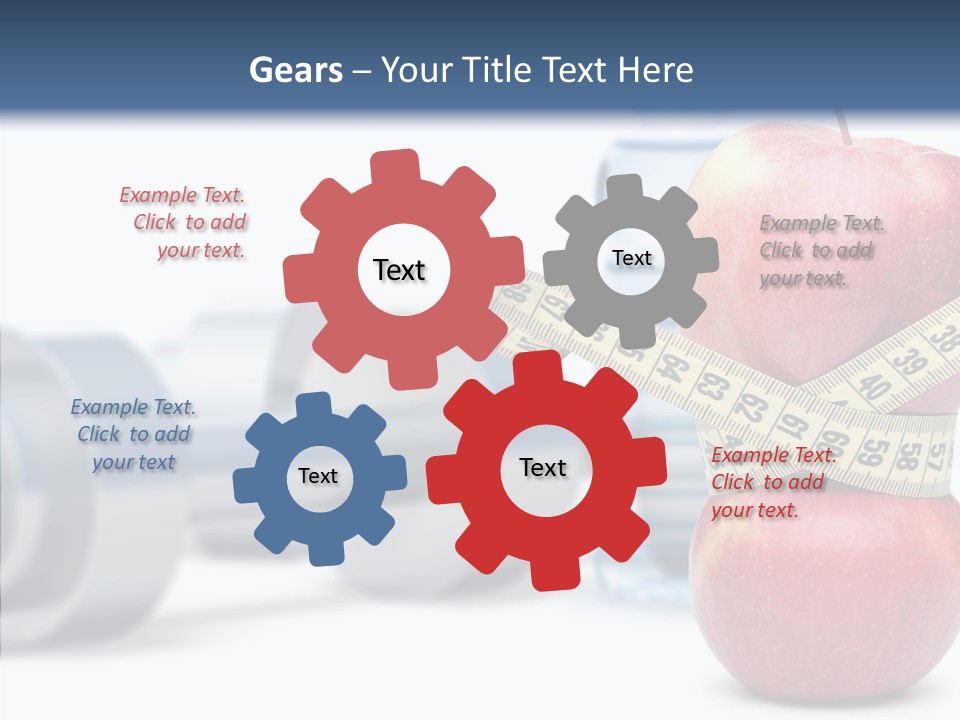 Weights Fruit Water PowerPoint Template