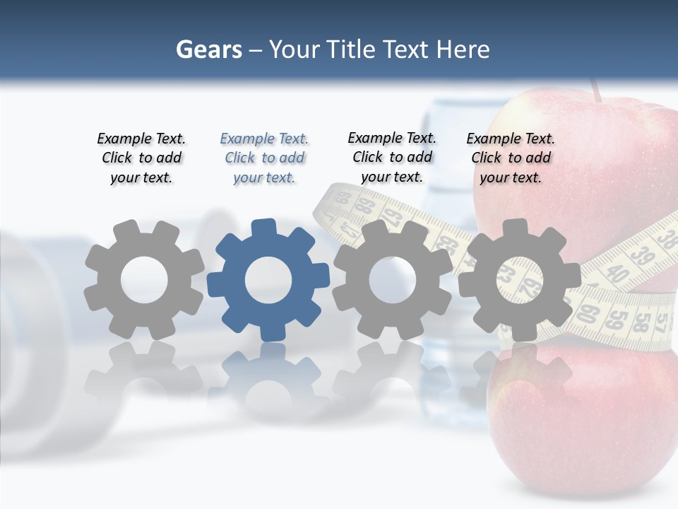 Weights Fruit Water PowerPoint Template