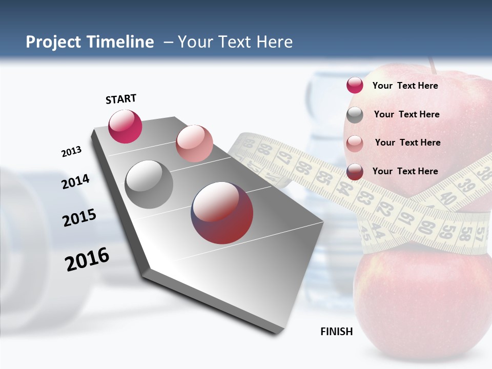 Weights Fruit Water PowerPoint Template