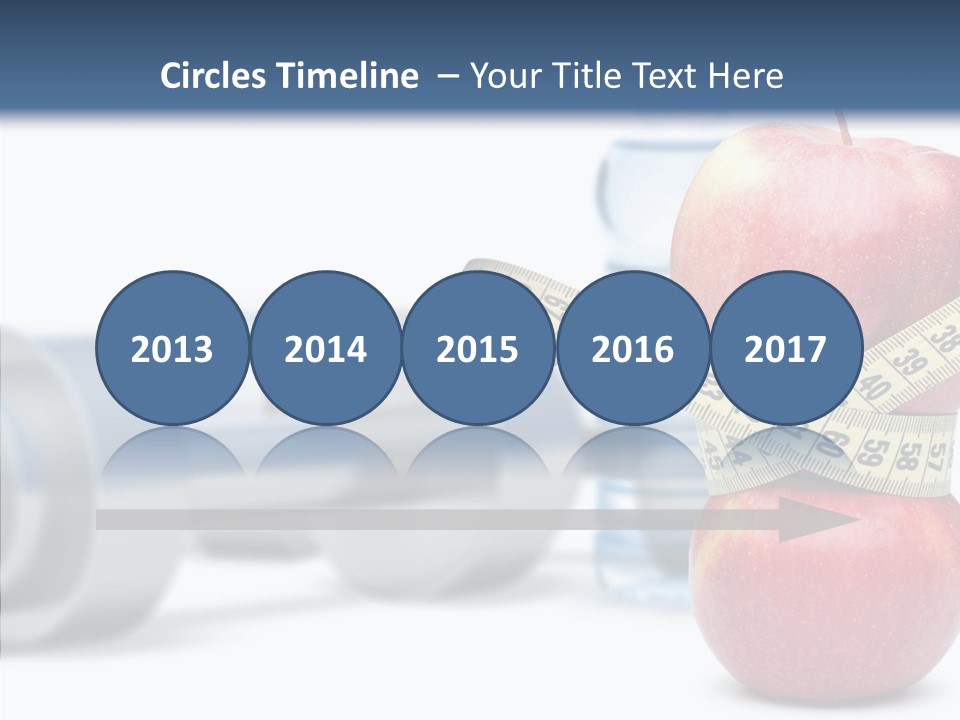 Weights Fruit Water PowerPoint Template