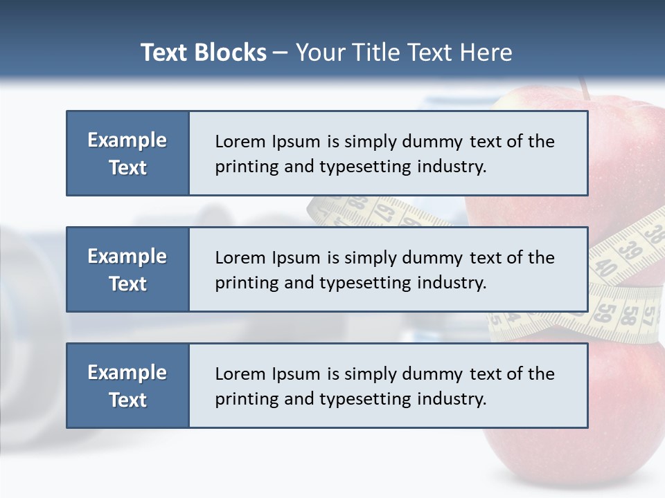 Weights Fruit Water PowerPoint Template