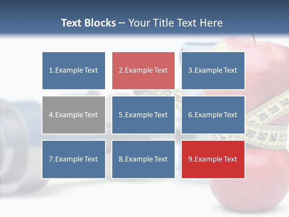 Weights Fruit Water PowerPoint Template