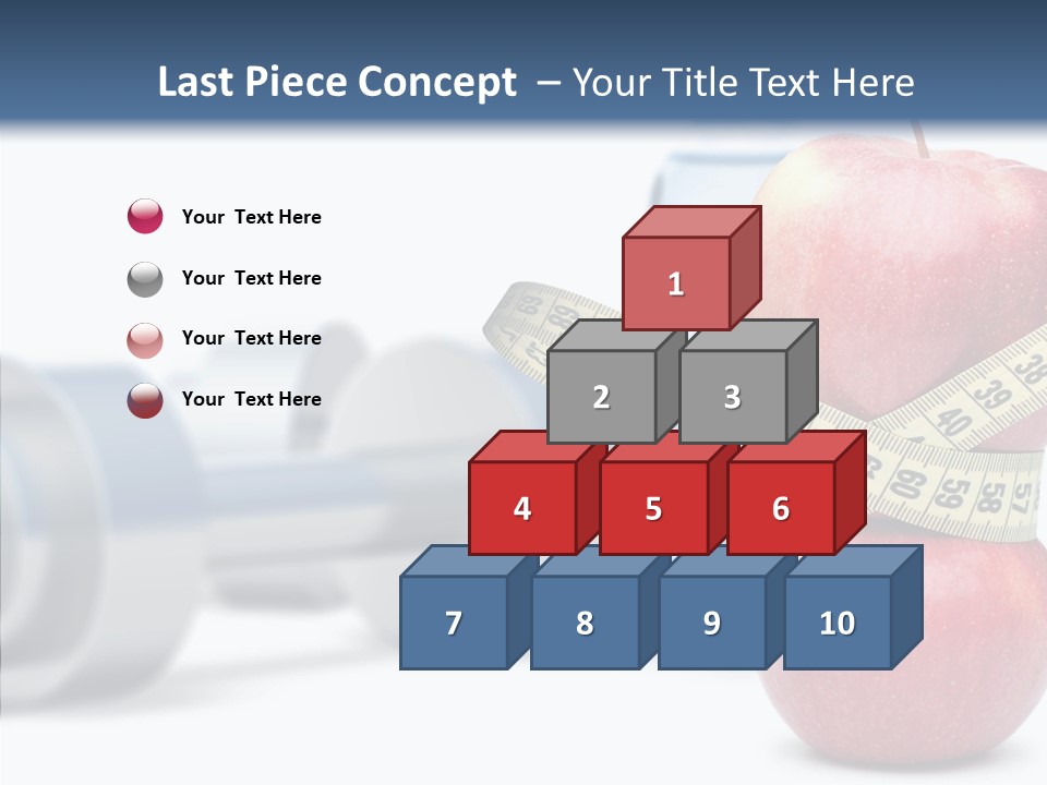 Weights Fruit Water PowerPoint Template