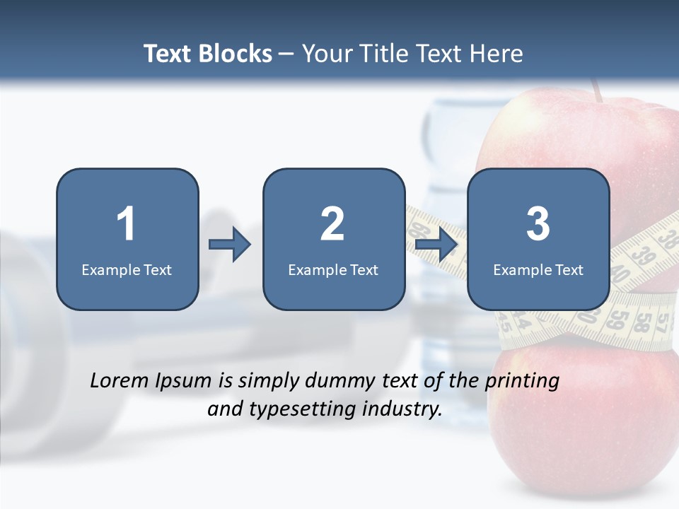 Weights Fruit Water PowerPoint Template