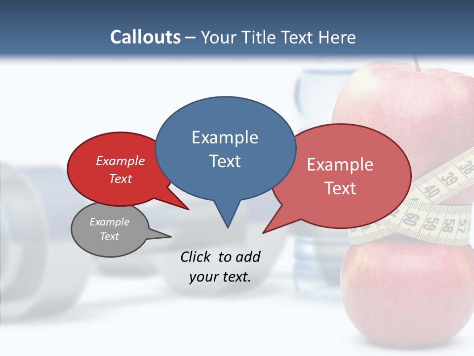 Weights Fruit Water PowerPoint Template