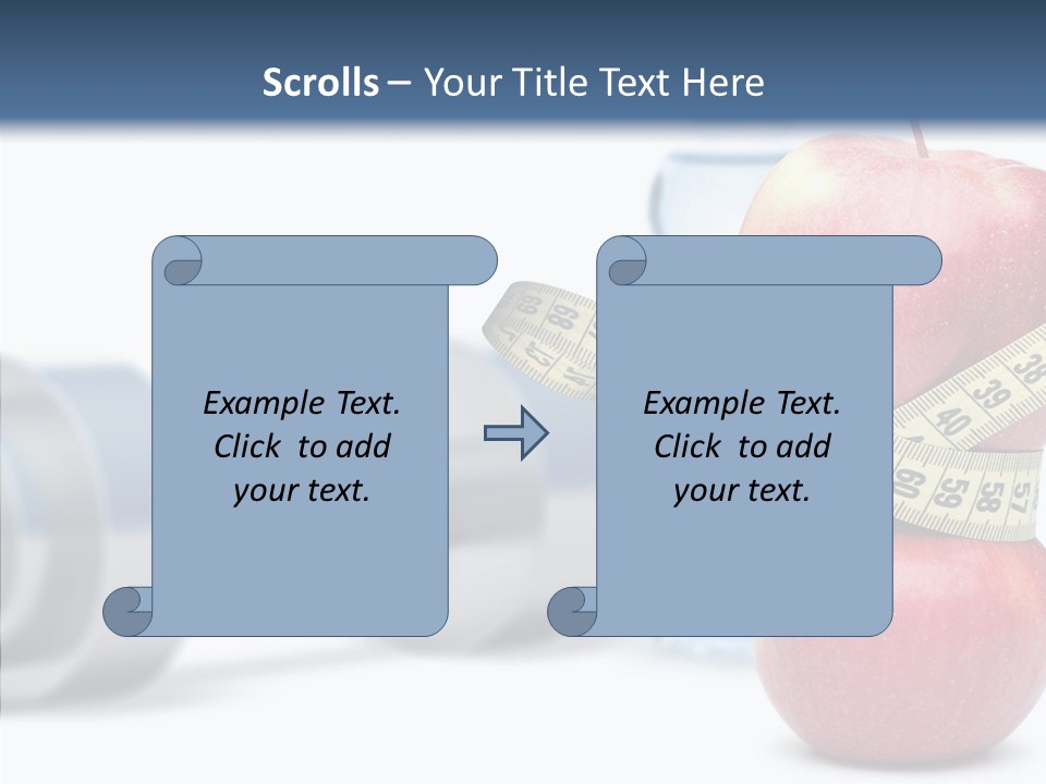 Weights Fruit Water PowerPoint Template