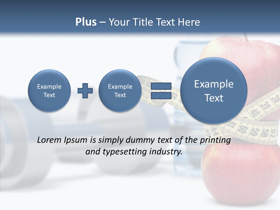 Weights Fruit Water PowerPoint Template