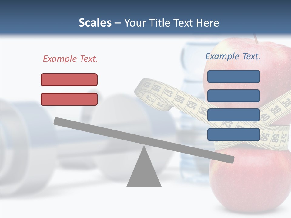 Weights Fruit Water PowerPoint Template