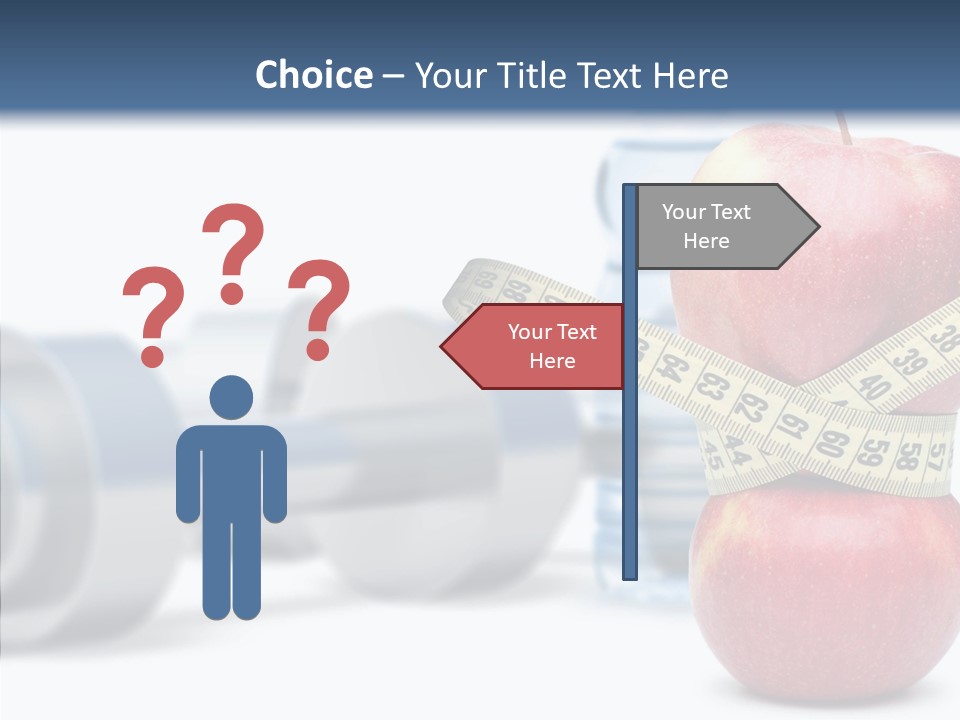 Weights Fruit Water PowerPoint Template