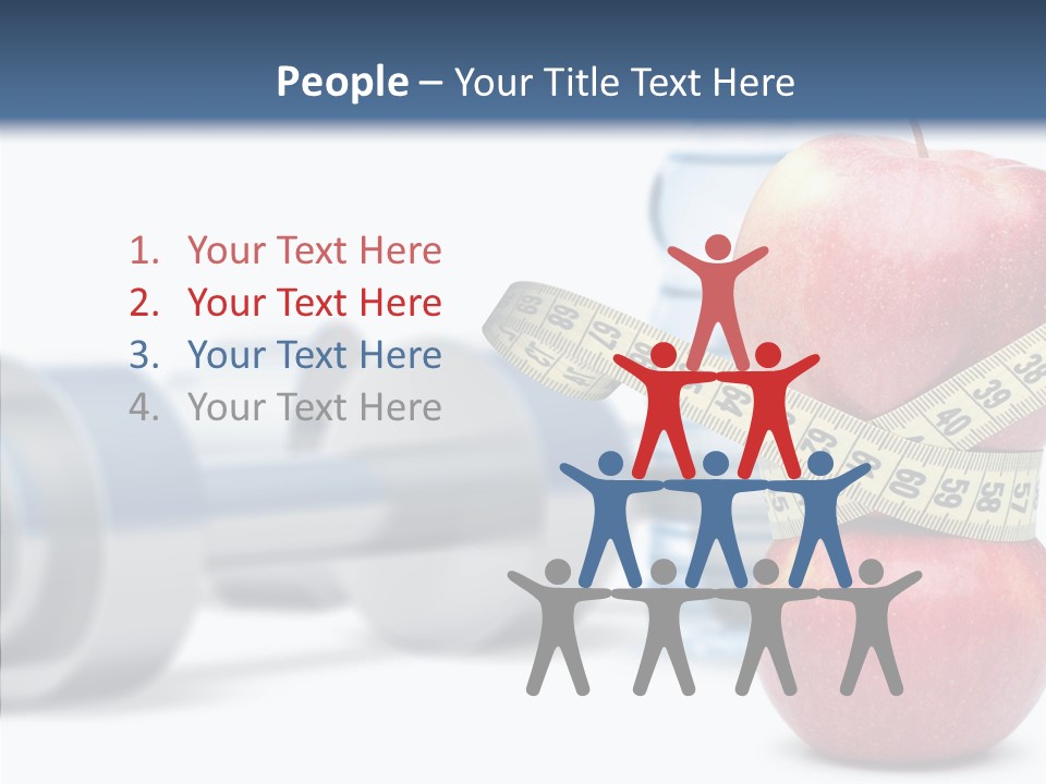 Weights Fruit Water PowerPoint Template