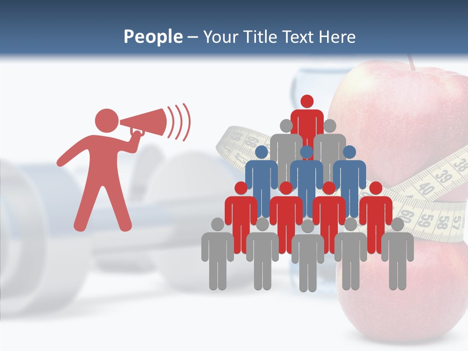 Weights Fruit Water PowerPoint Template