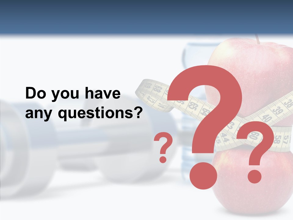 Weights Fruit Water PowerPoint Template